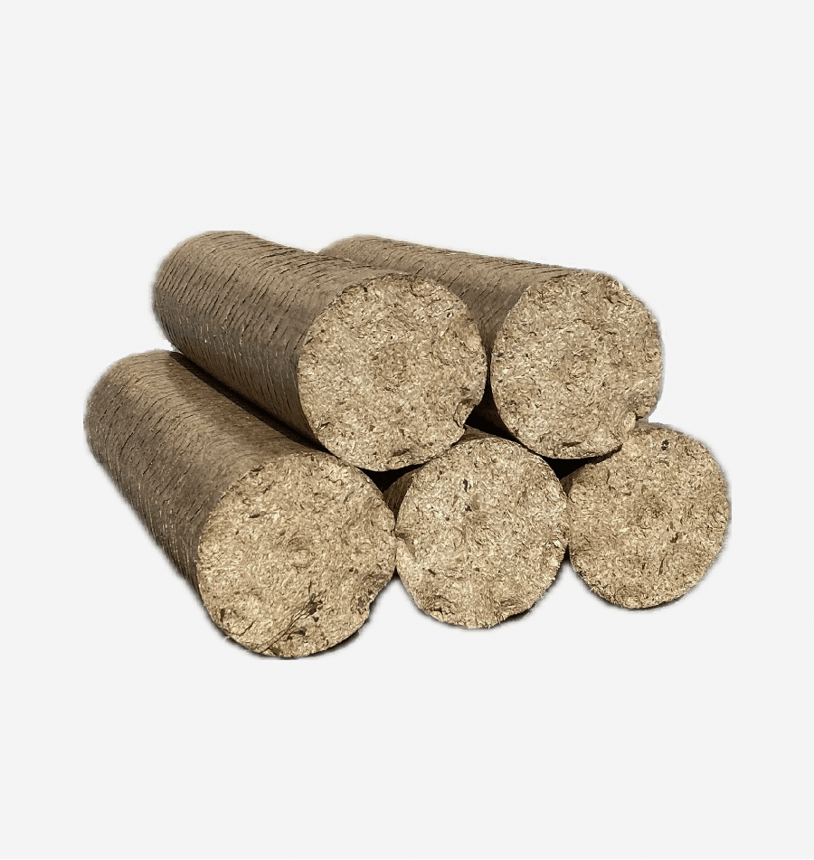 ROUND softwood briquettes, 10 kg