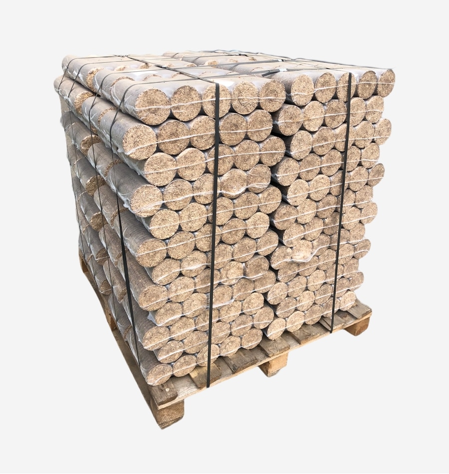ROUND hardwood briquettes, 960 kg