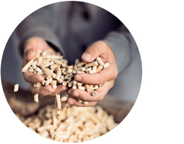 Pellet heating in a modern home